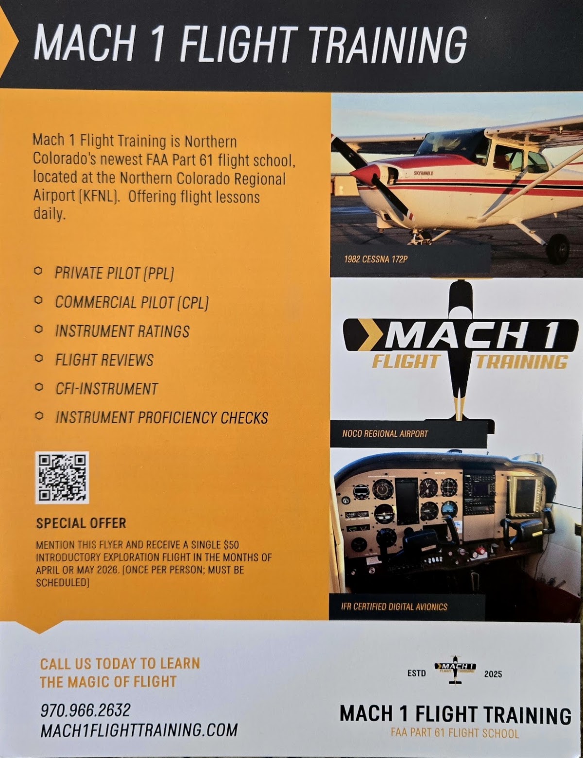 Mach 1 Flight Training